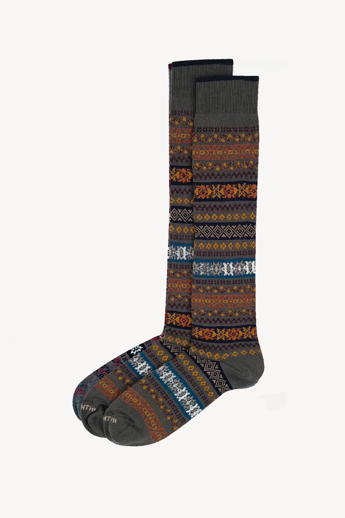 CHAUSSETTES JACQUARD VERTES