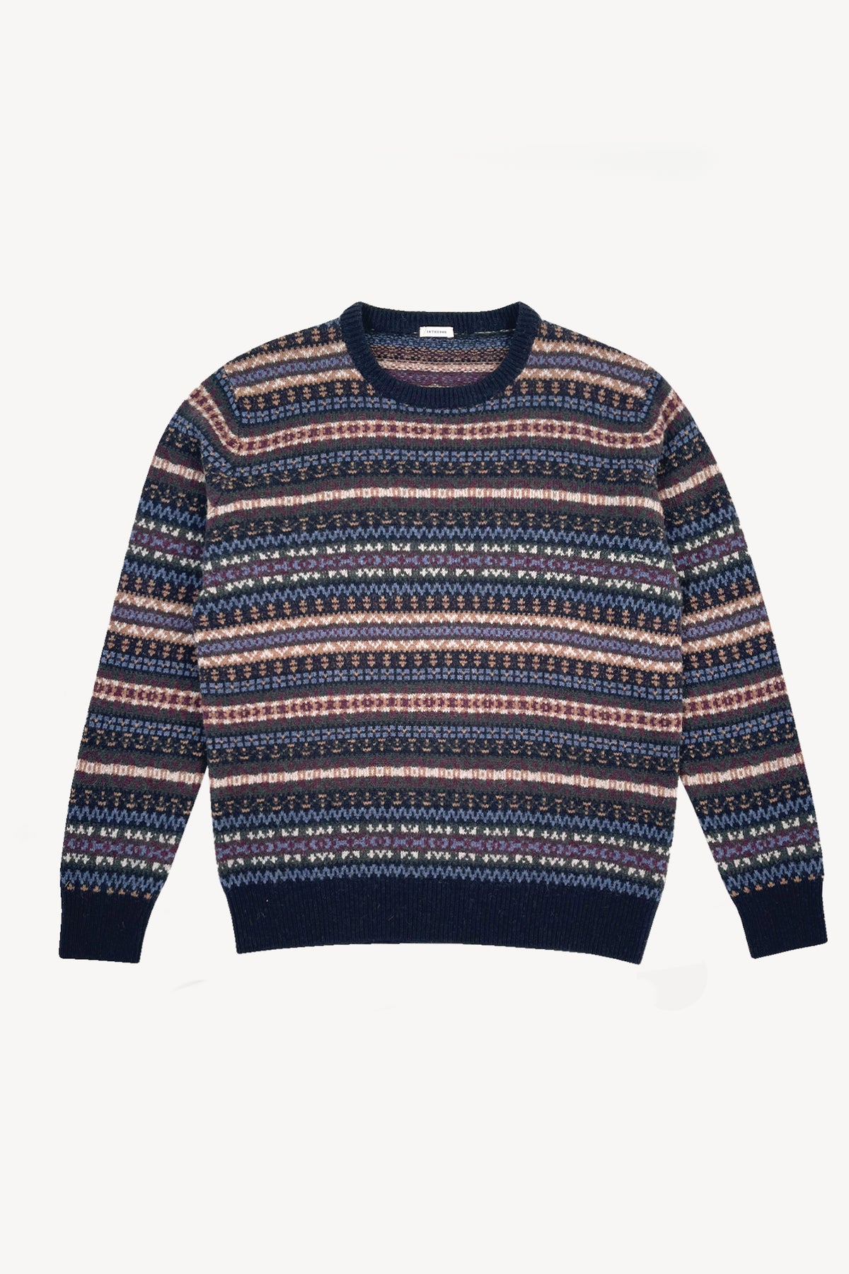JACQUARD SWEATER NAVY