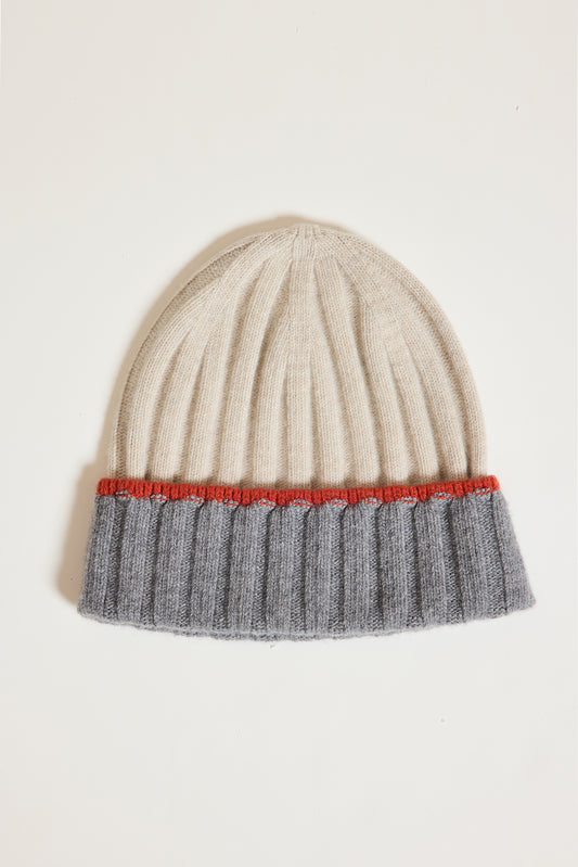 BONNET TRICOLORE BEIGE
