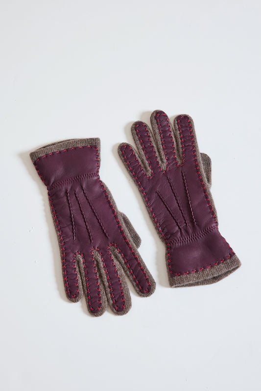 GANTS BI-MATIÈRE VISON
