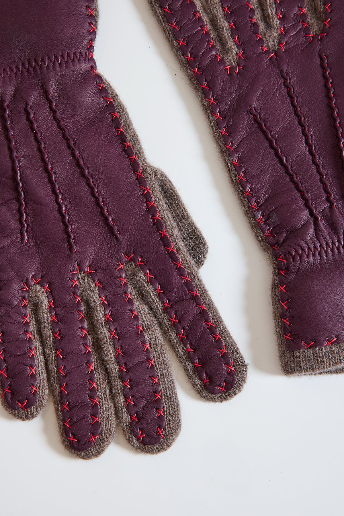 GANTS BI-MATIÈRE VISON