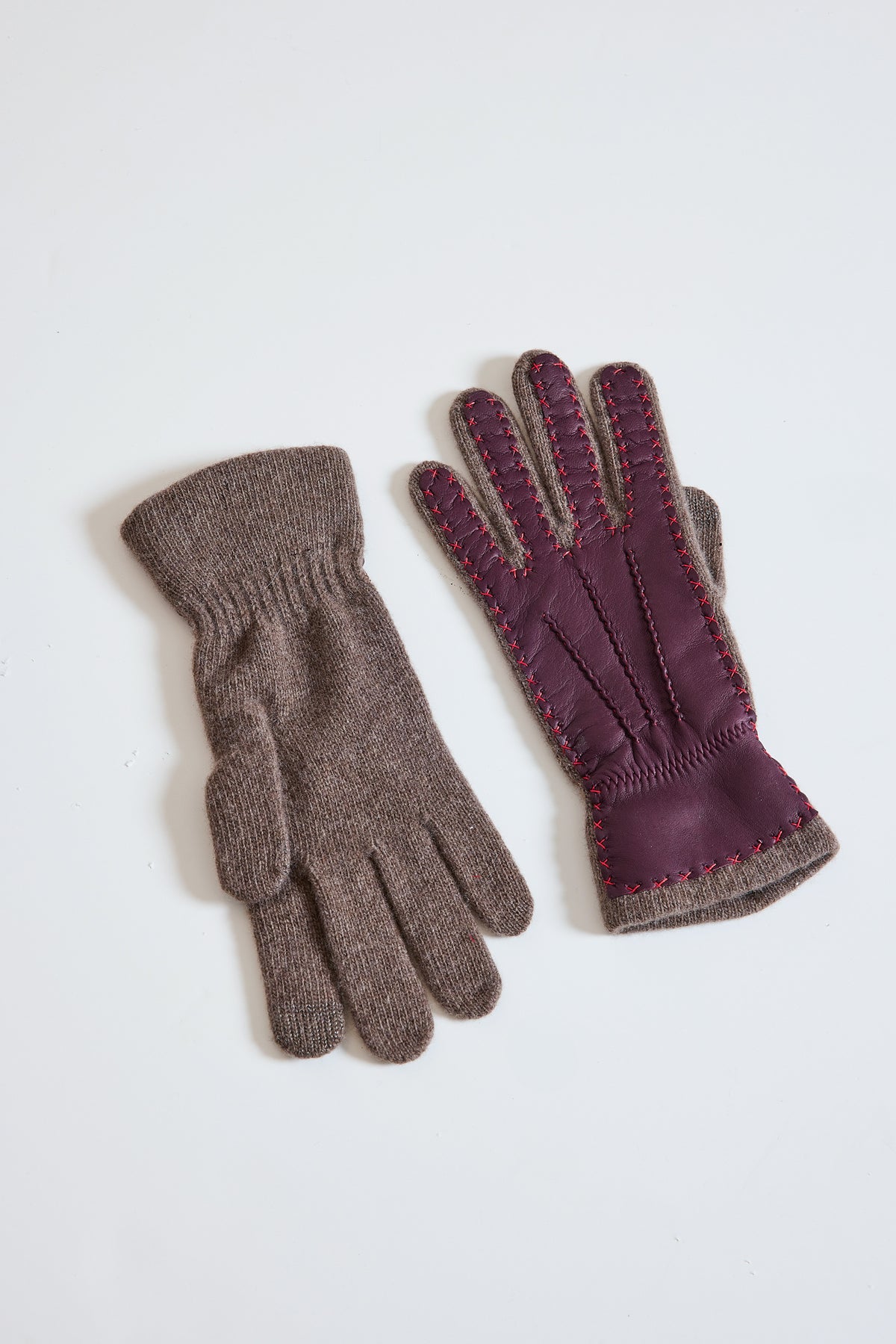 GANTS BI-MATIÈRE VISON
