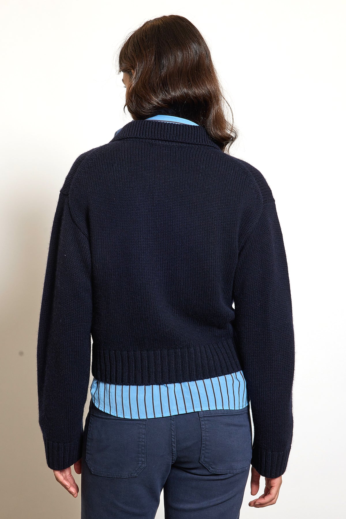 CARDIGAN DOUBLE BOUTONS MARINE