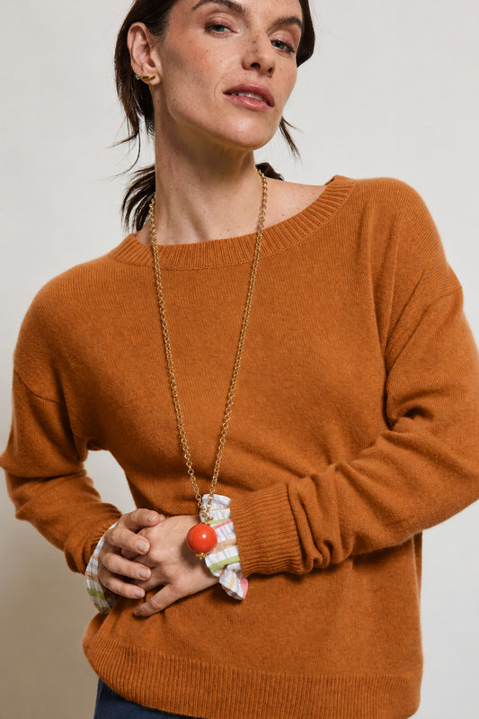SWEATER COLLAR ROUND COPPER