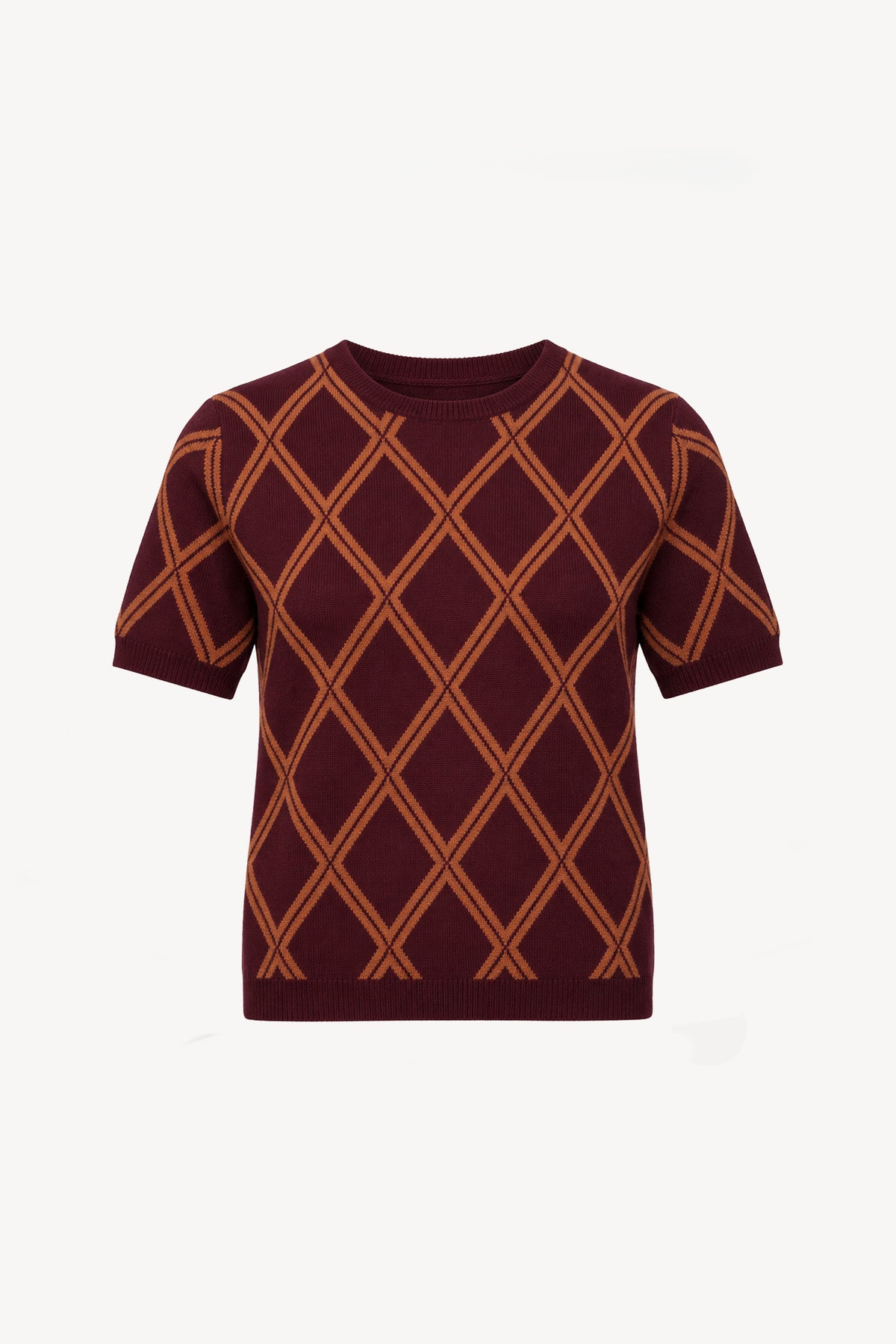T-SHIRT LOSANGE JAUNE