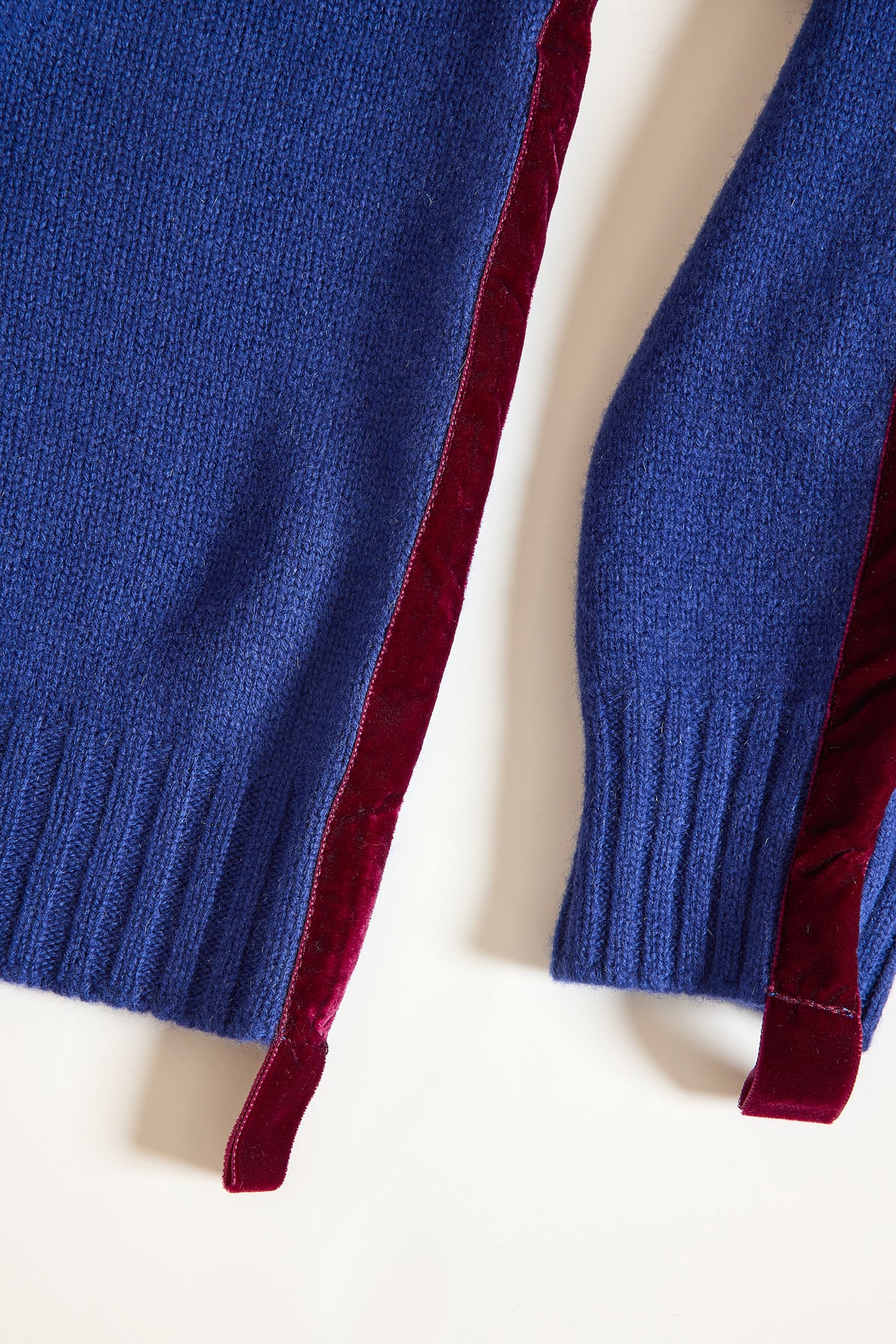 SWEATER WITH VELVET BLUE