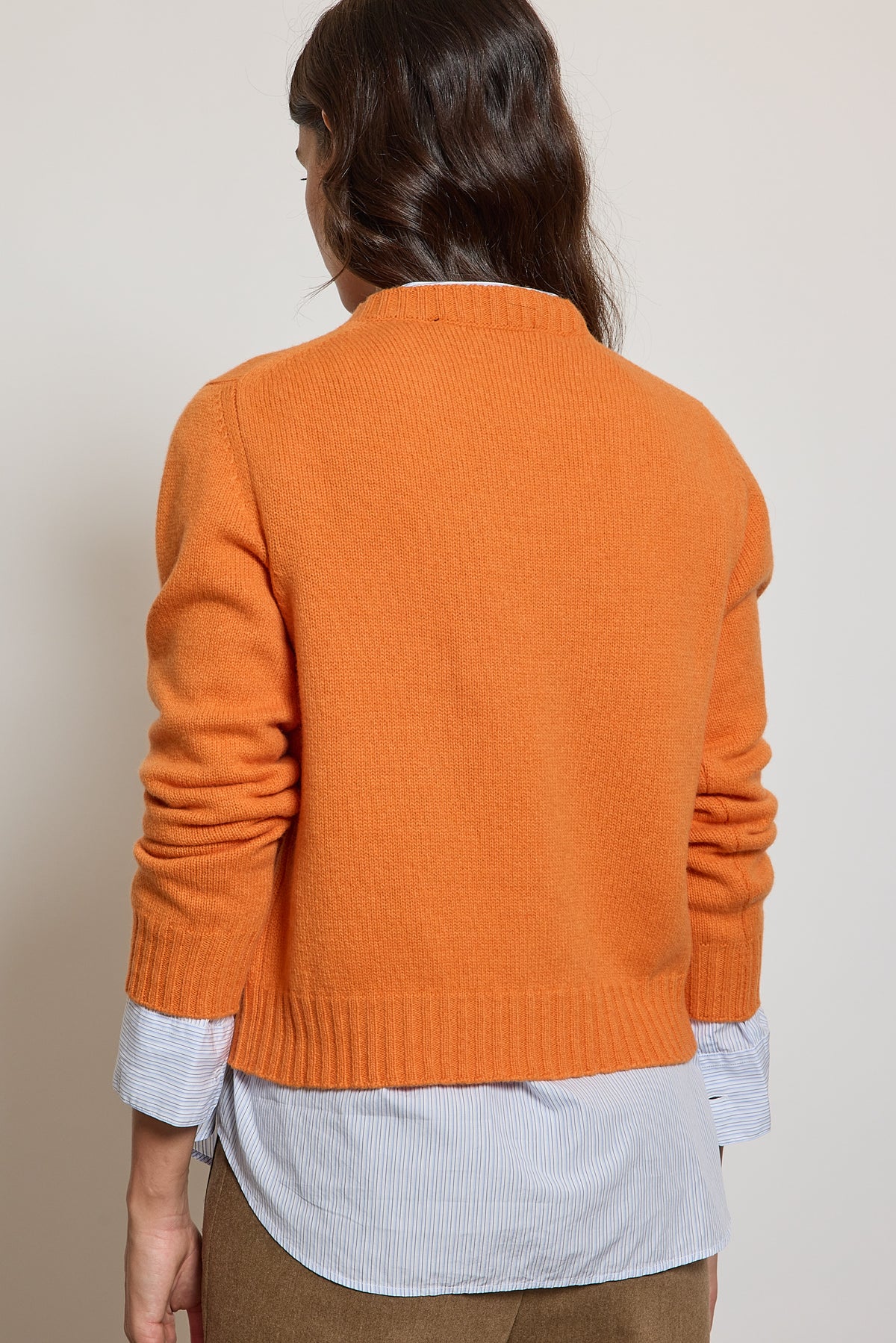 SWEATER WITH JEANS POCKET ORANGE
