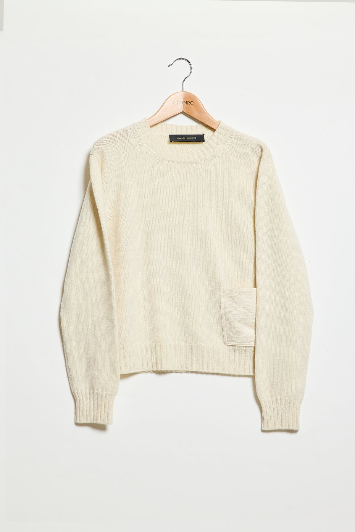 PULL POCHE ÉCRU