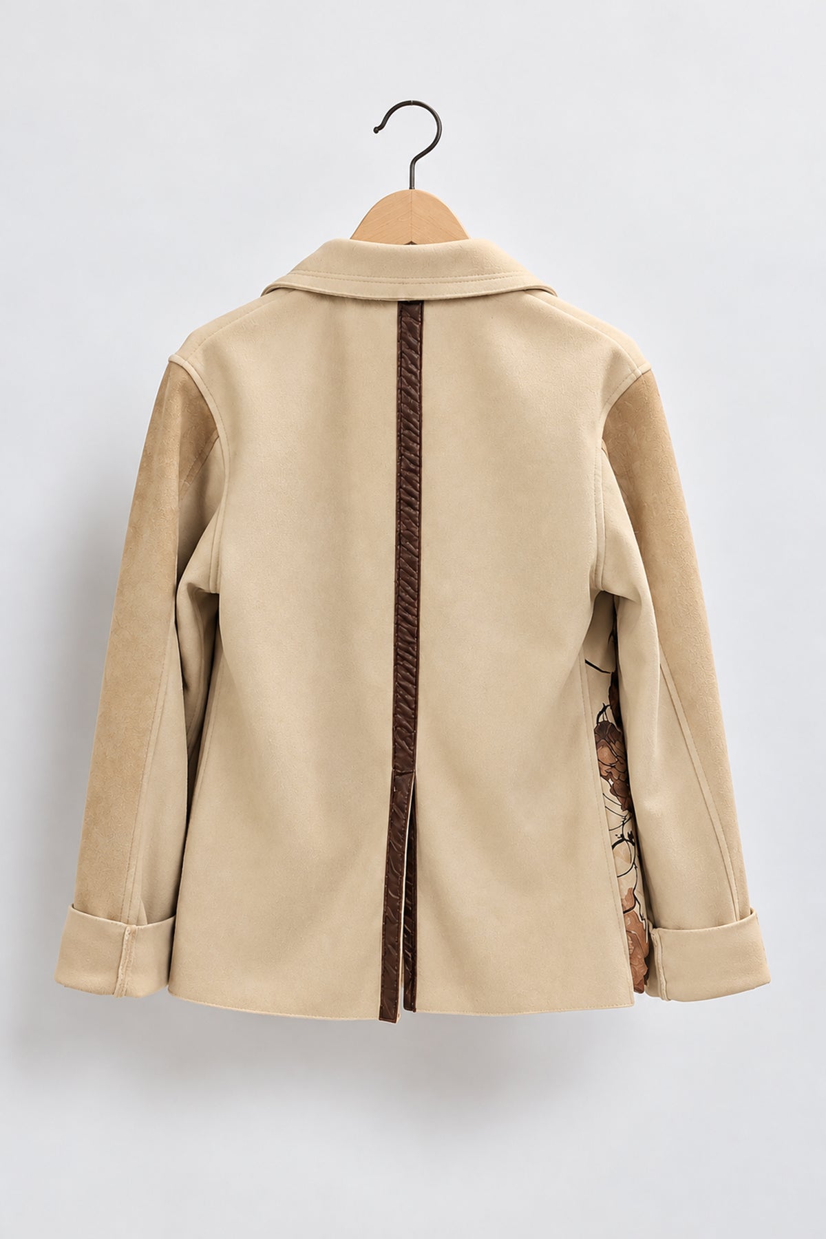 VESTE À FLEURS BEIGE
