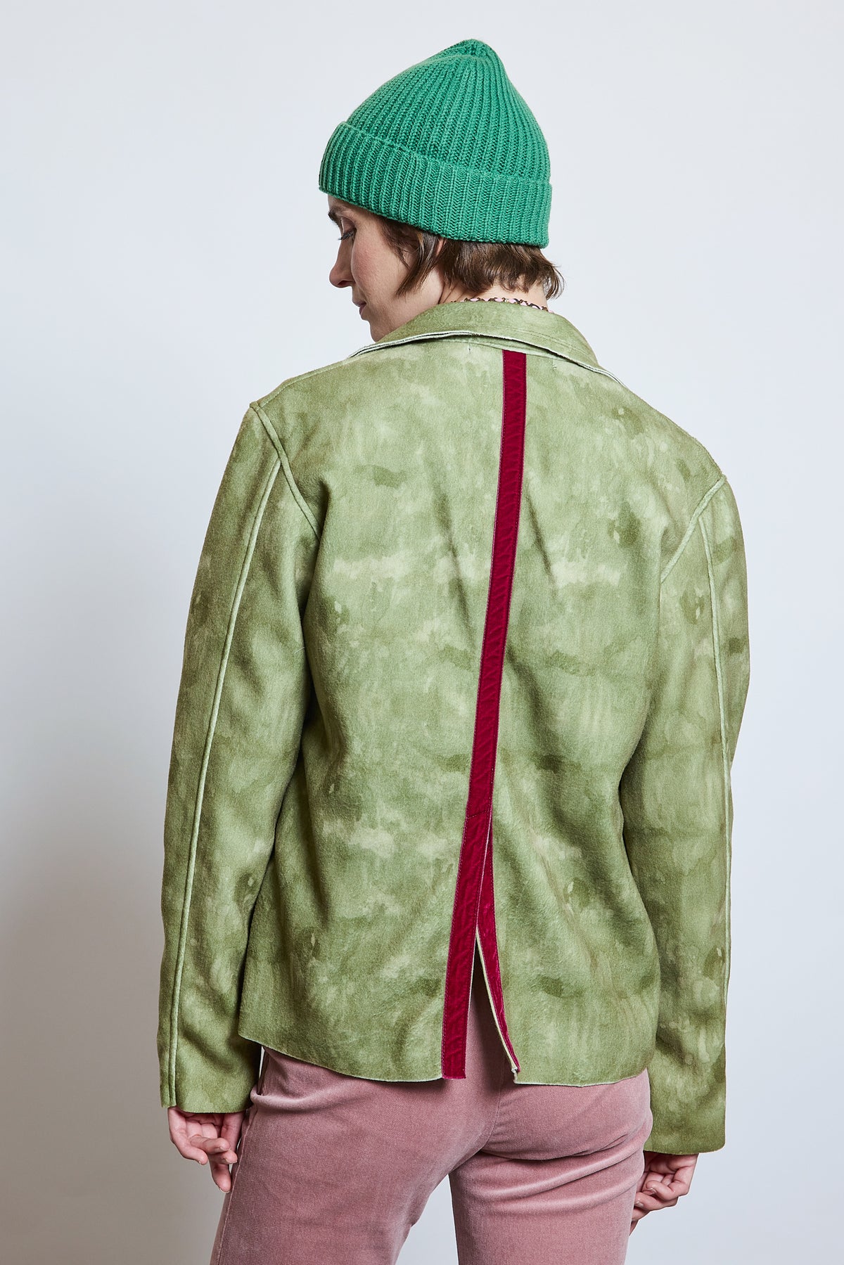 FLOWERS JACKET GREEN