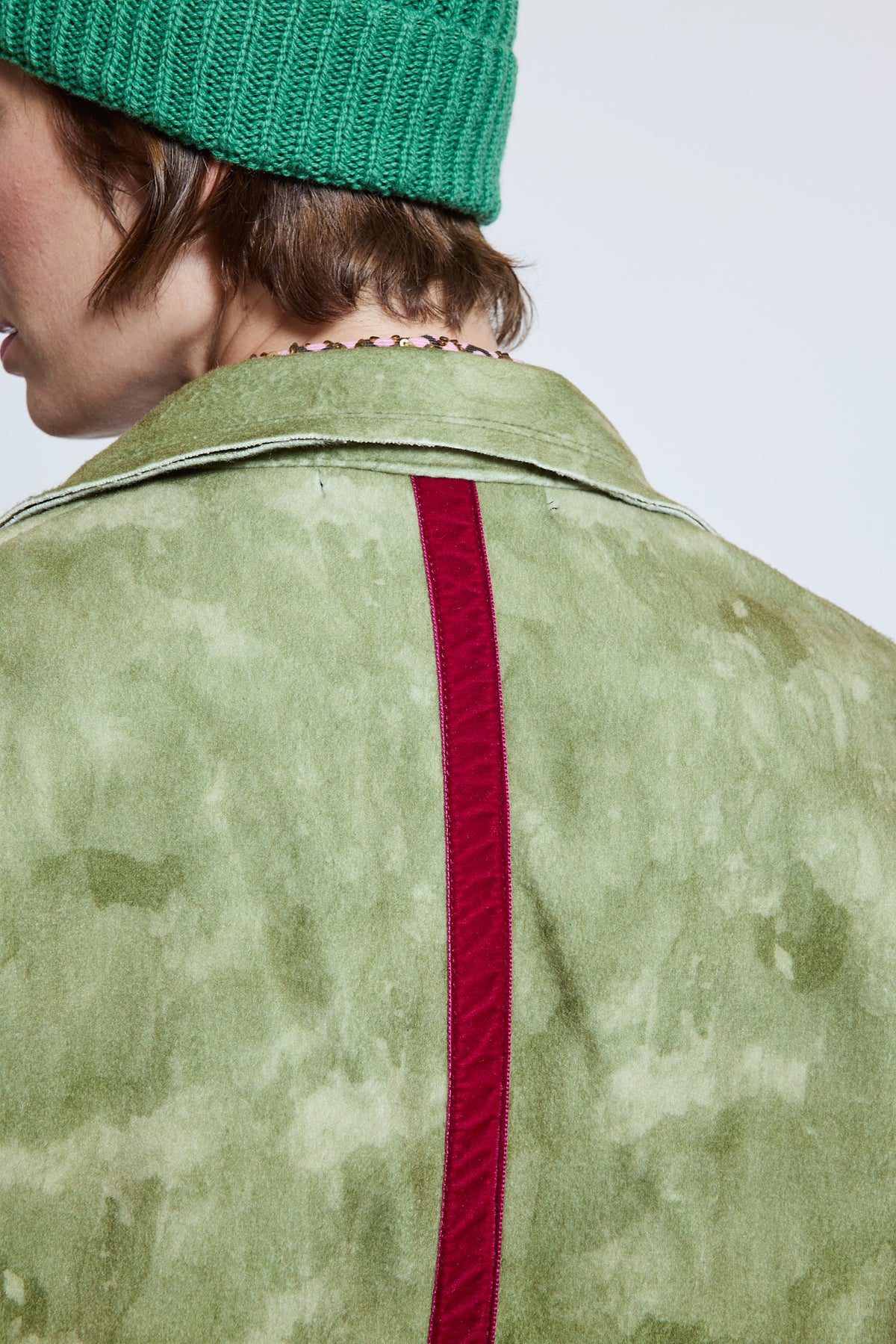 FLOWERS JACKET GREEN