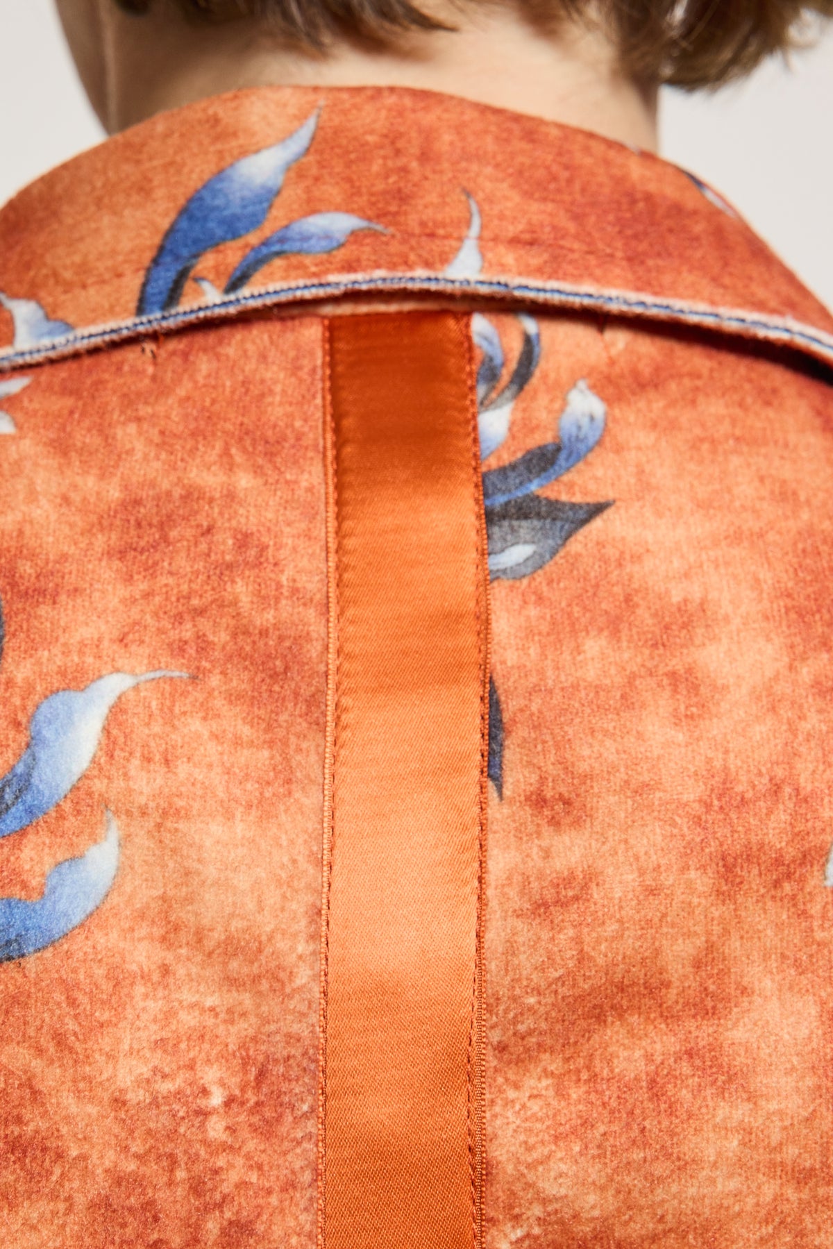 FLOWERS JACKET BRICK