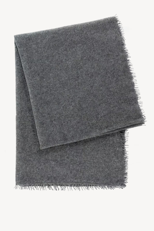 ECHARPE GAZE DE CACHEMIRE ANTHRACITE