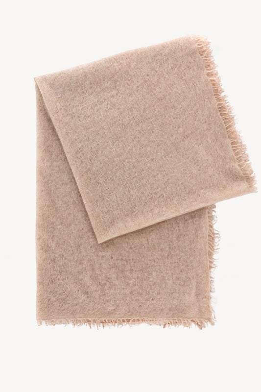 ECHARPE GAZE DE CACHEMIRE BEIGE