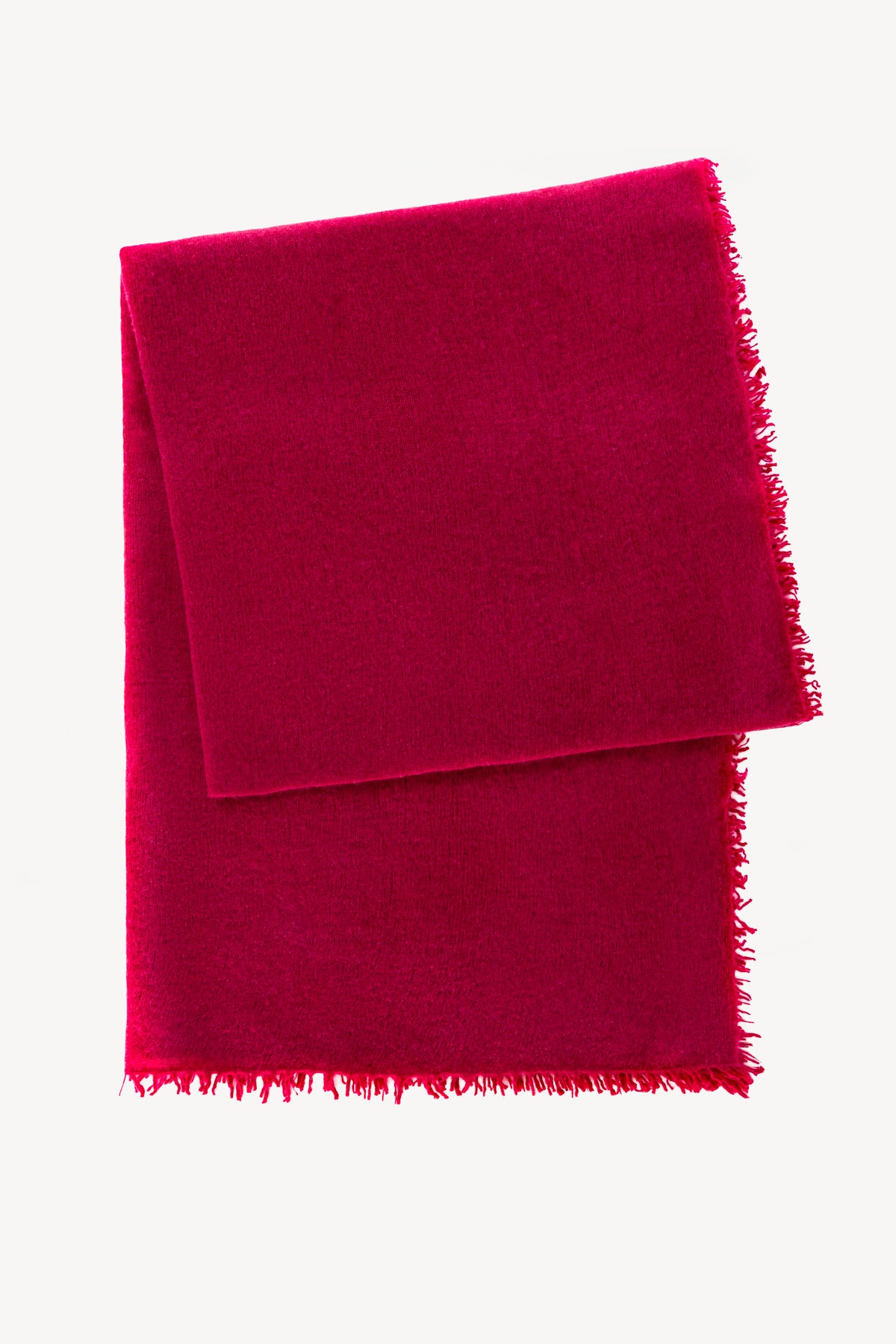 CASHMERE GAUZE SCARF BEET RED