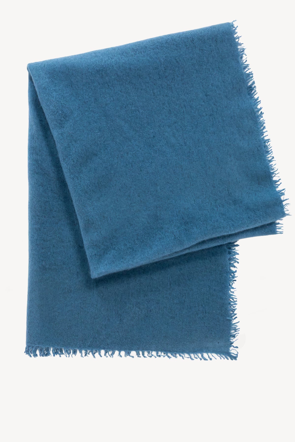 ECHARPE GAZE DE CACHEMIRE BLEUE