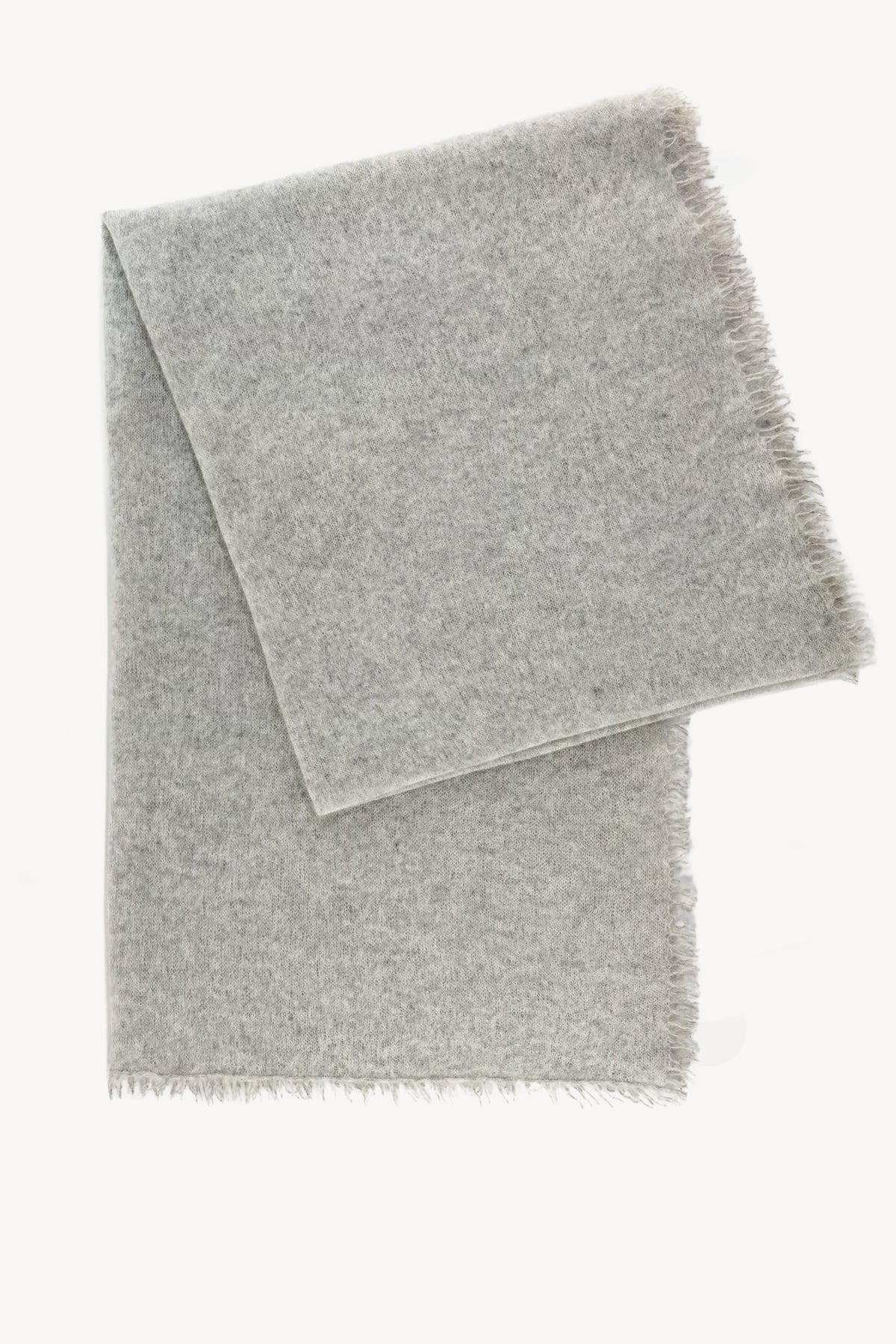 CASHMERE GAUZE SCARF GREY