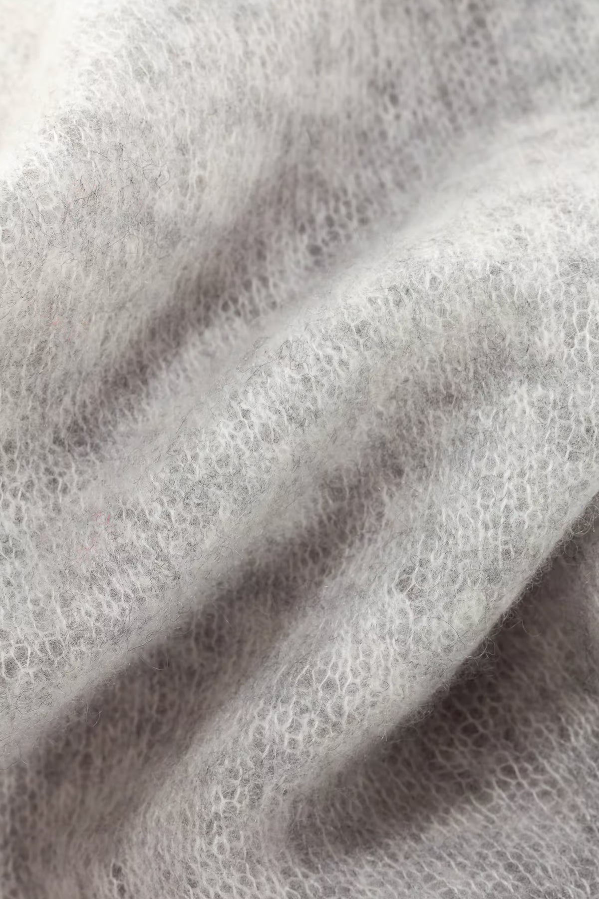 CASHMERE GAUZE SCARF GREY