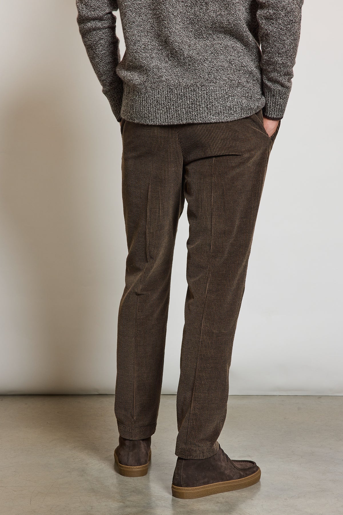 PANTALON VELOURS CÔTELÉ CHOCOLAT