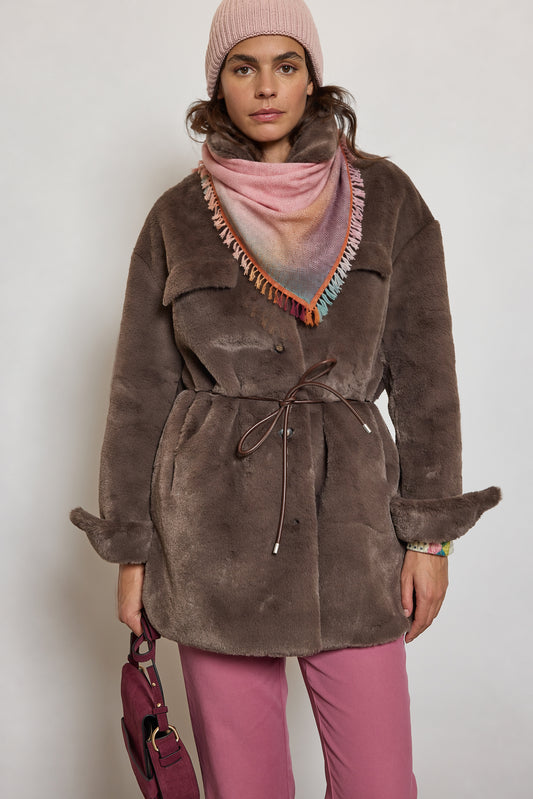 FAUX FUR COAT COCO