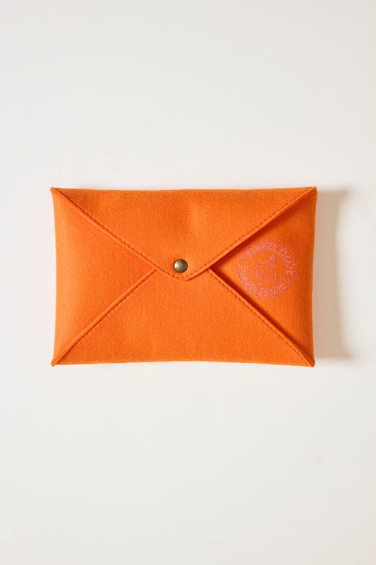 ENVELOPPE EN FEUTRE ORANGE