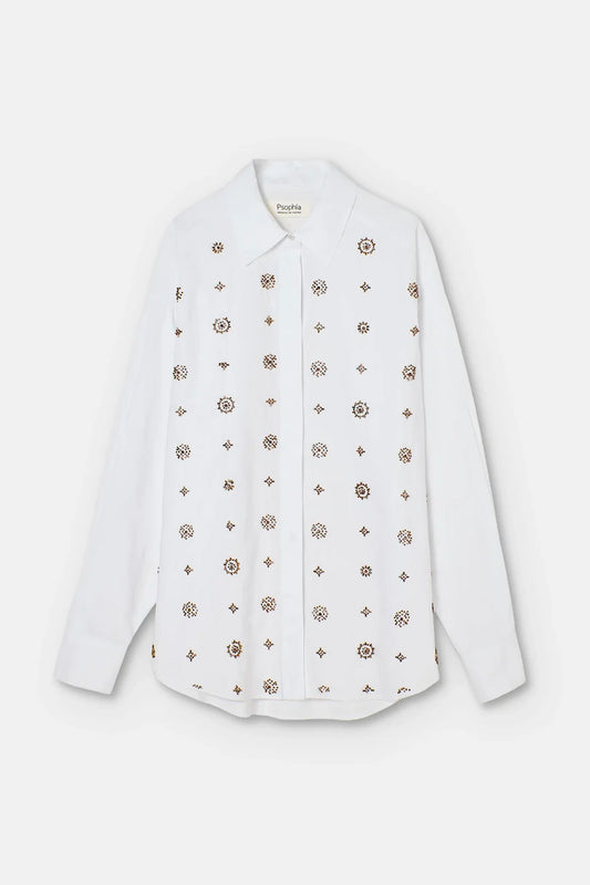 CHEMISE BRODÉE BLANCHE