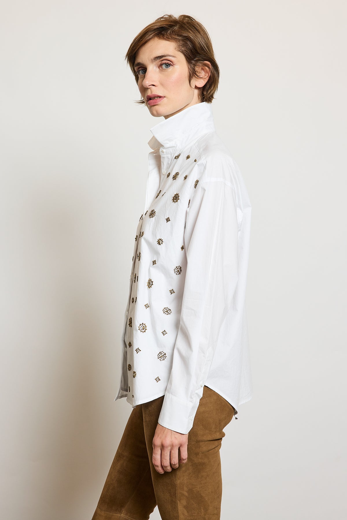 EMBROIDERED SHIRT WHITE