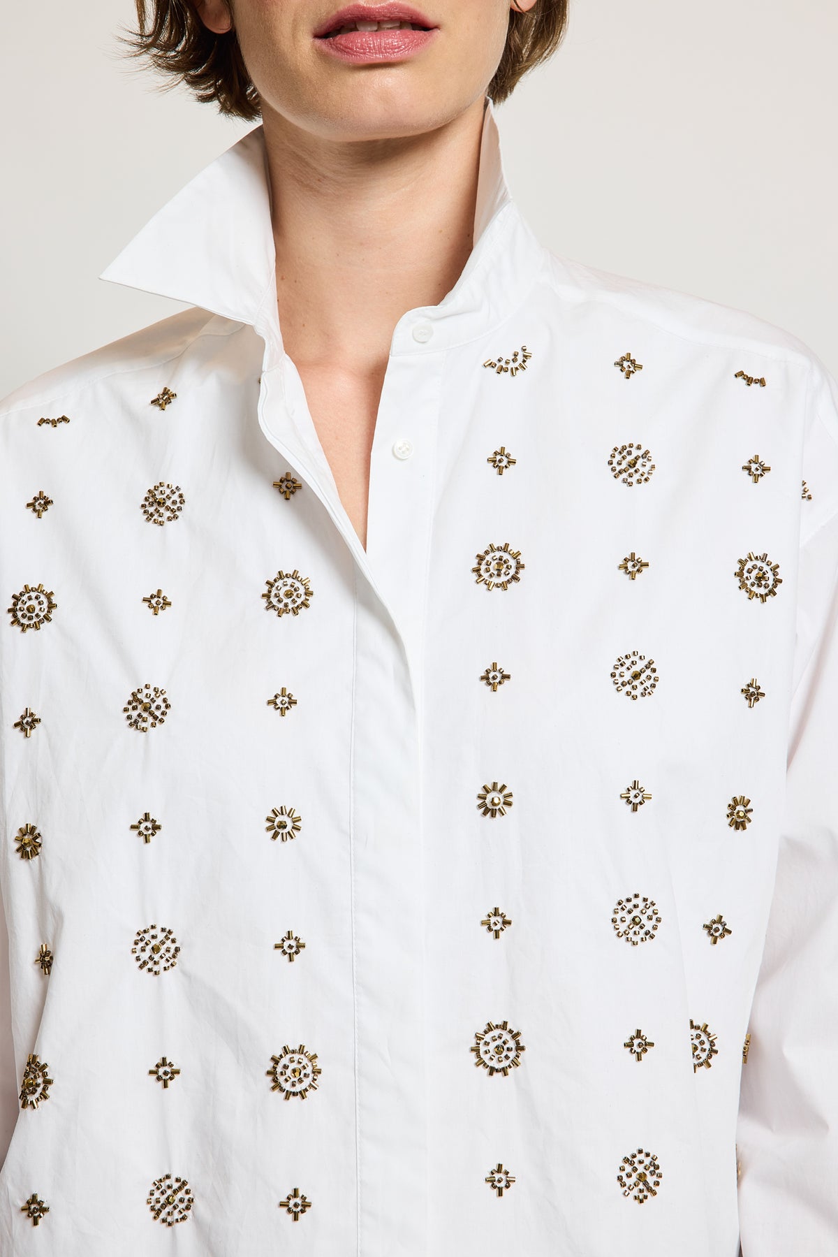 EMBROIDERED SHIRT WHITE
