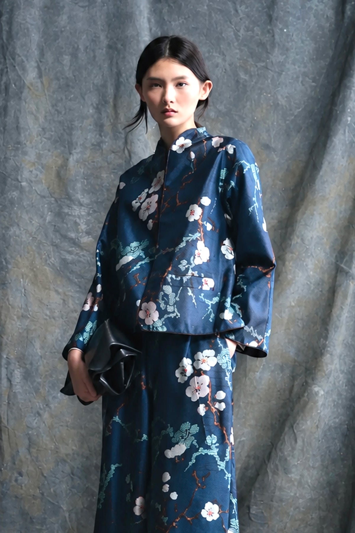 REVERSIBLE JAPAN KIMONO PETROL