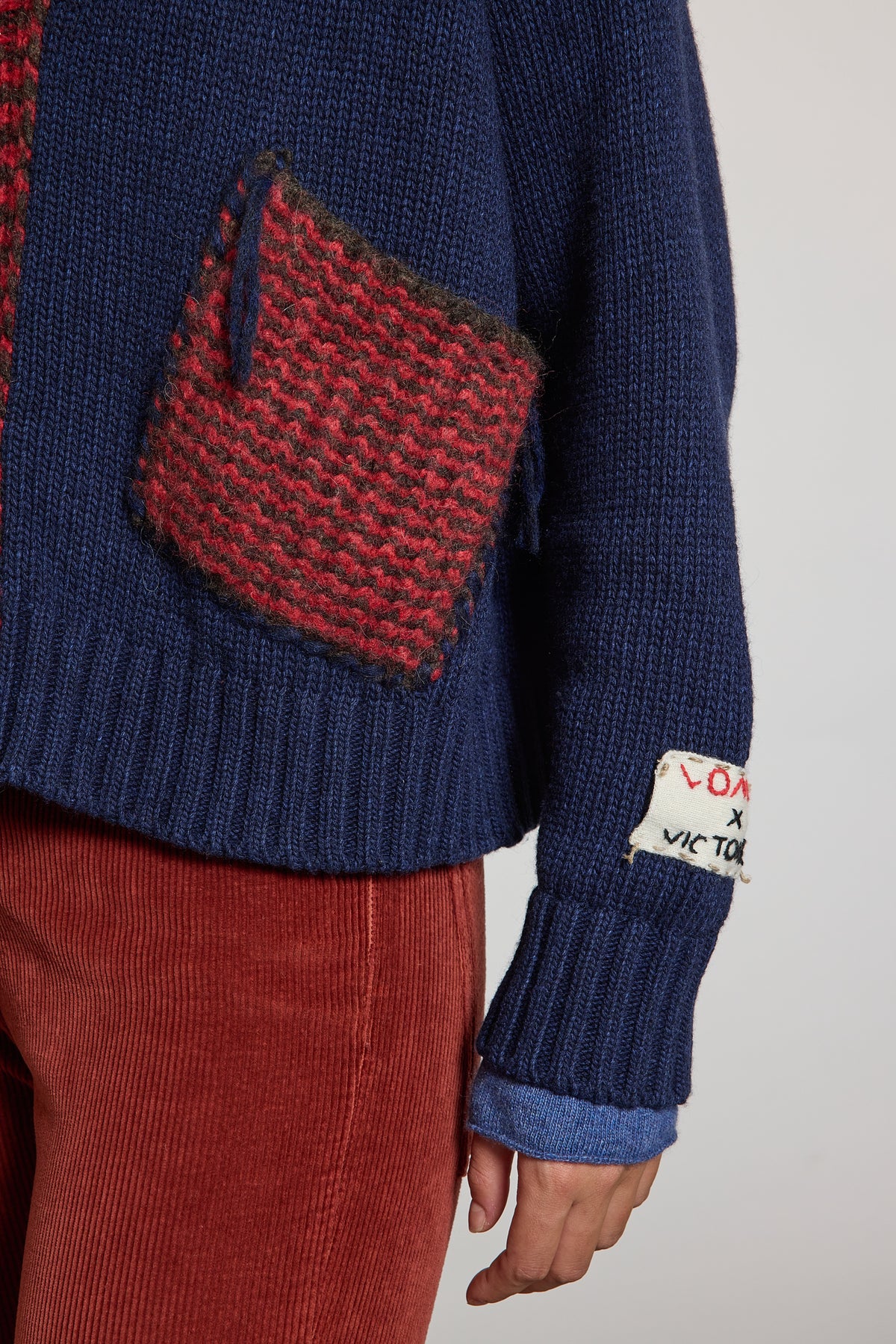 POCKET CARDIGAN NAVY