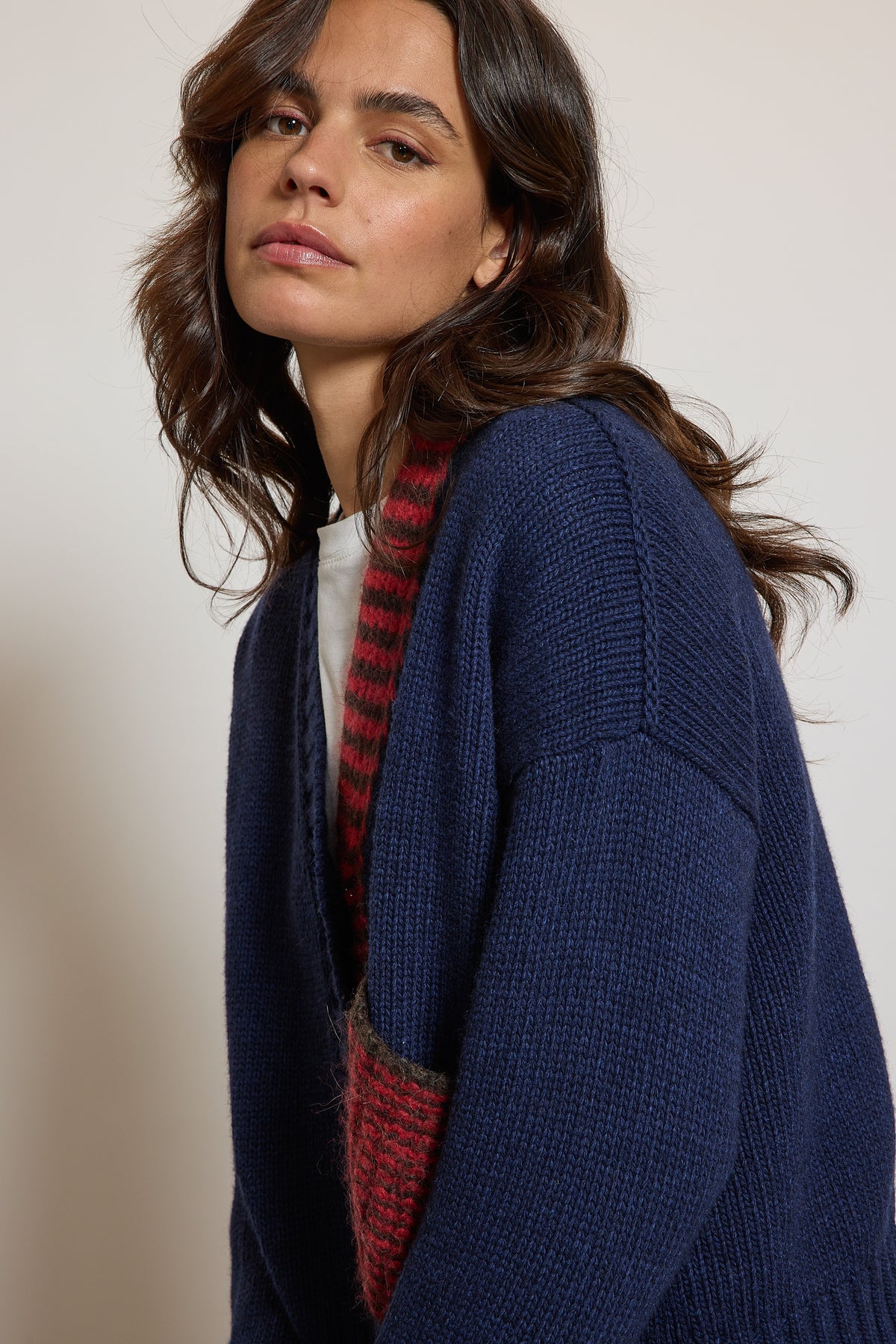 POCKET CARDIGAN NAVY