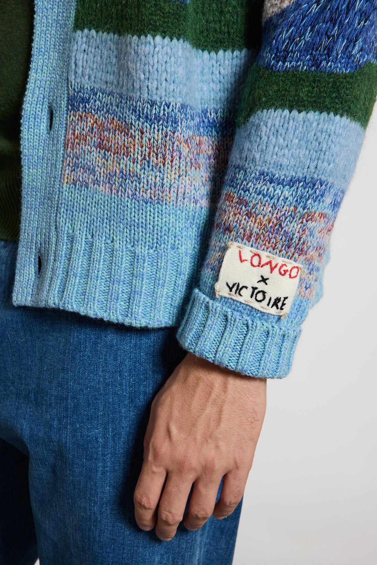 CARDIGAN PAYSAGE BLEU