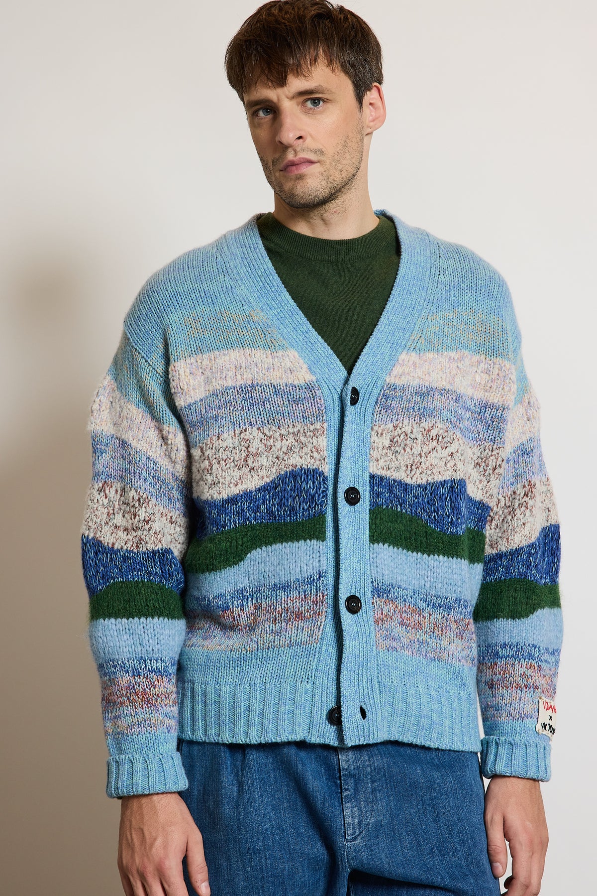 CARDIGAN PAYSAGE BLEU