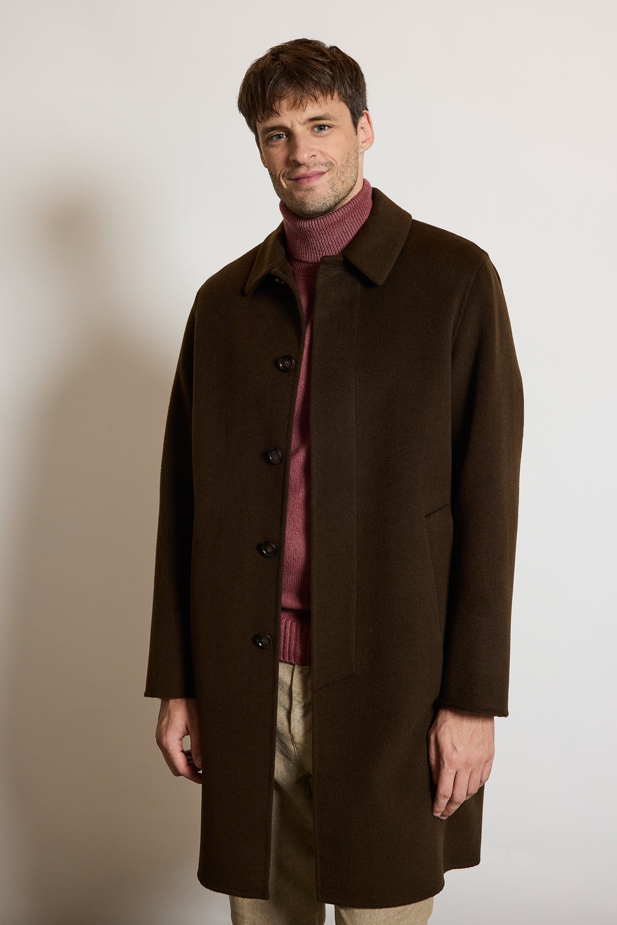 WOOL COAT CHOCOLATE