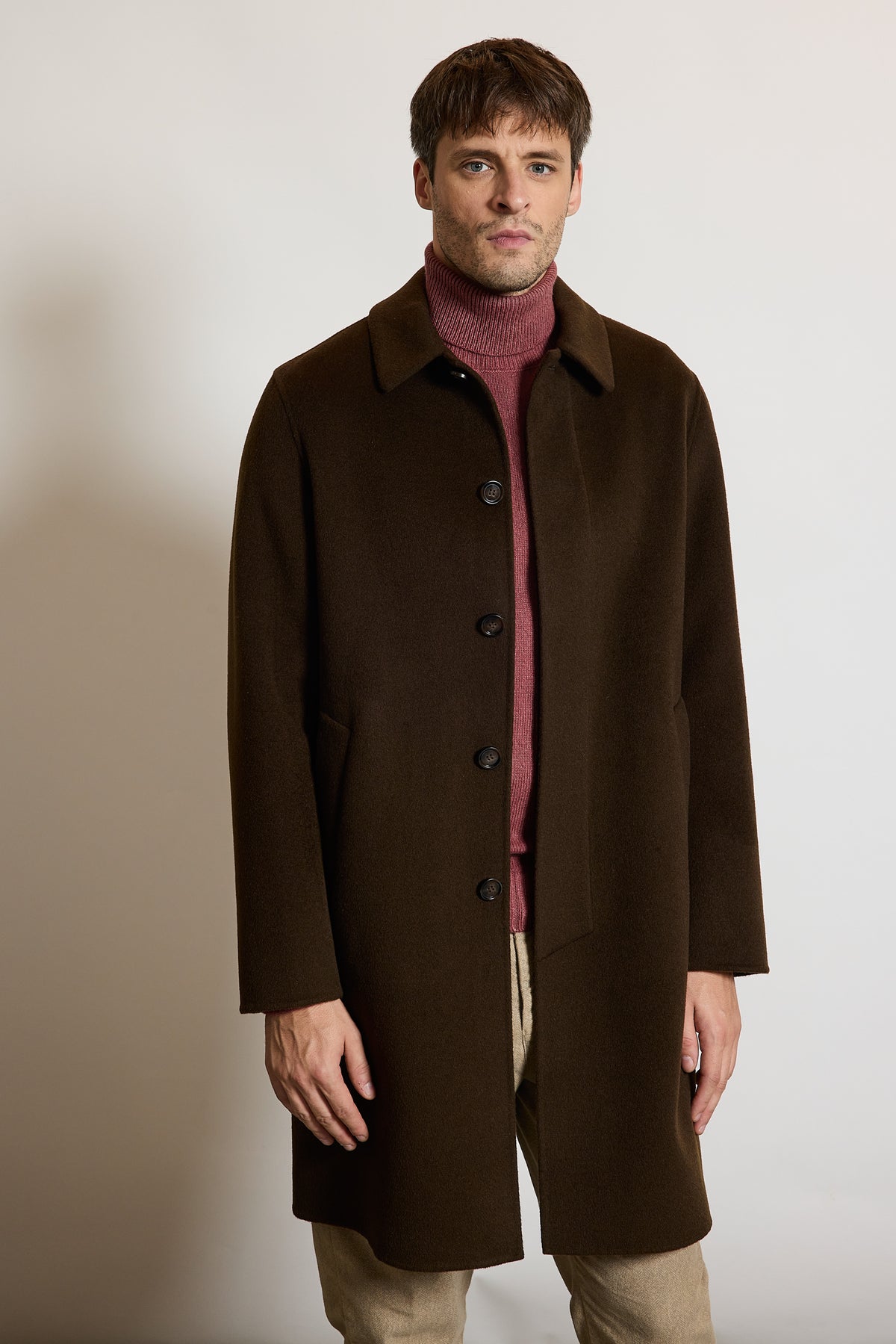 WOOL COAT CHOCOLATE