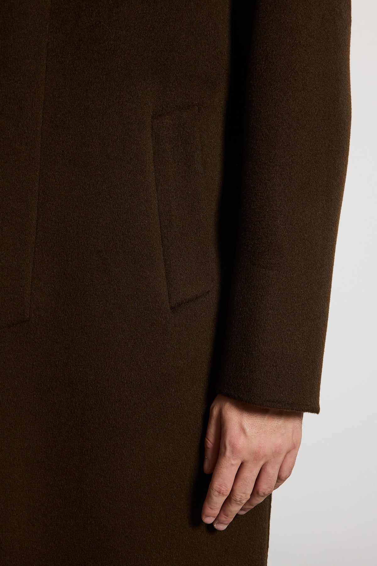 WOOL COAT CHOCOLATE