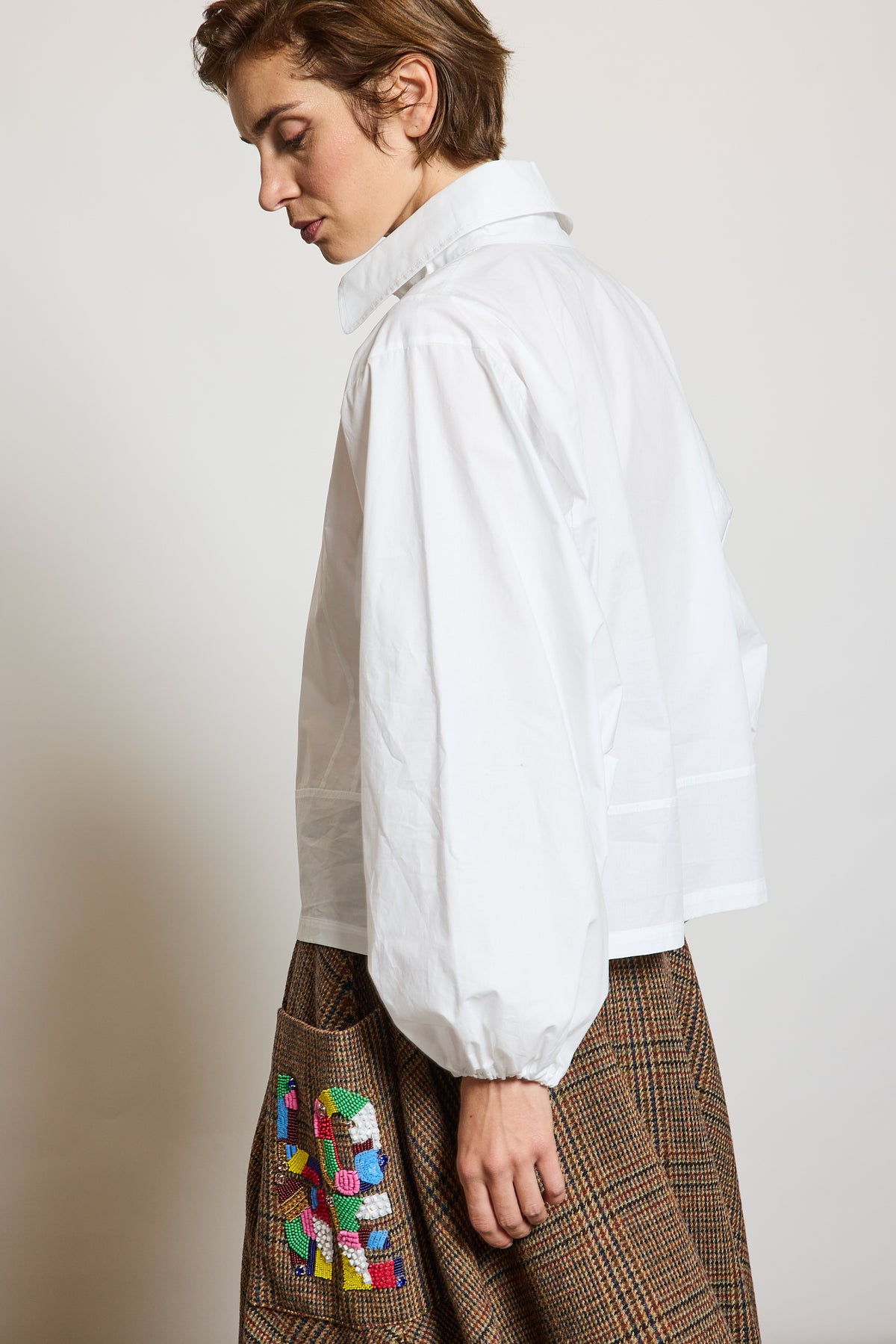 CHEMISE ZIPPÉE BLANCHE