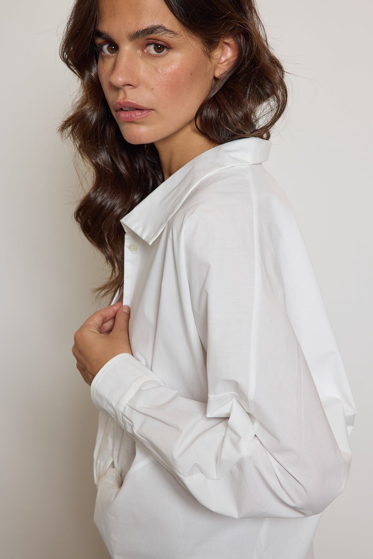 CHEMISE NOUÉE BLANCHE