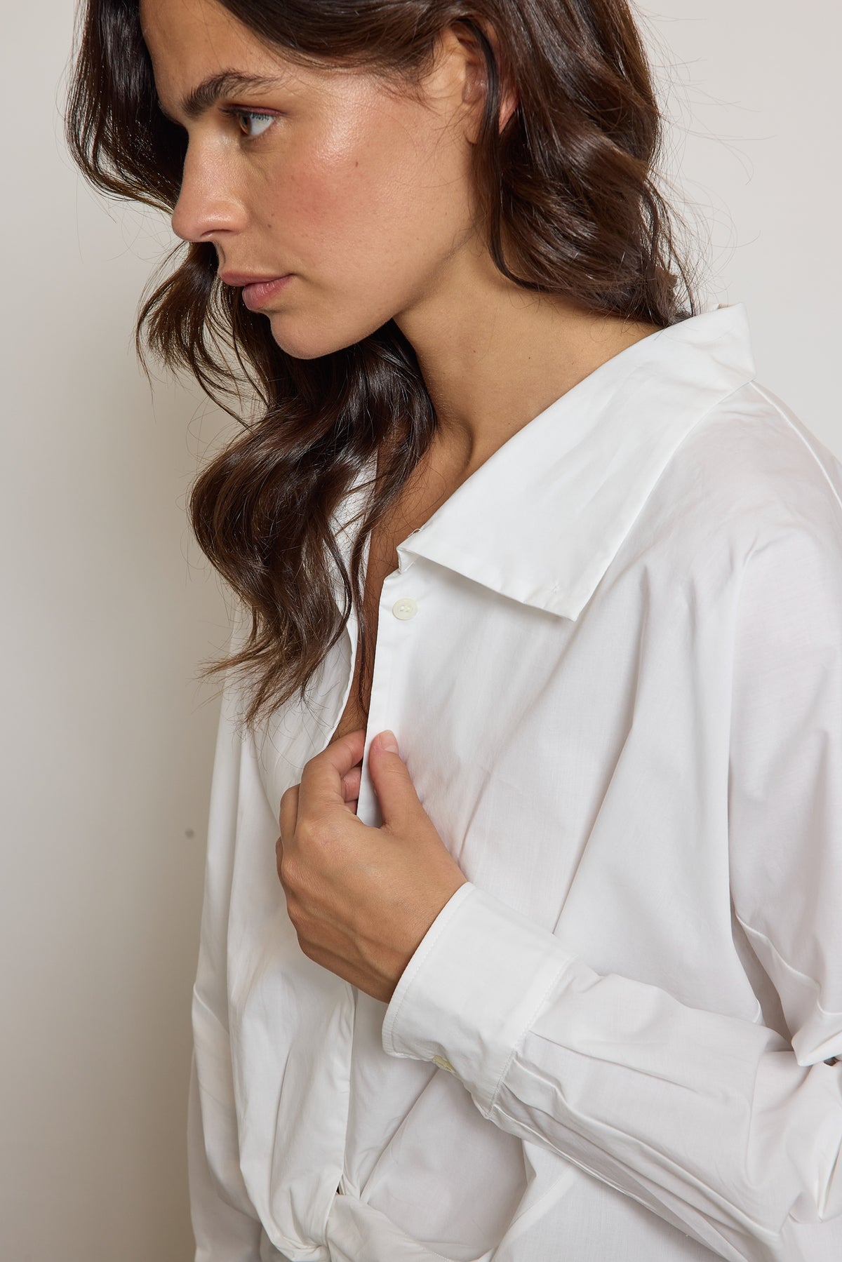 CHEMISE NOUÉE BLANCHE