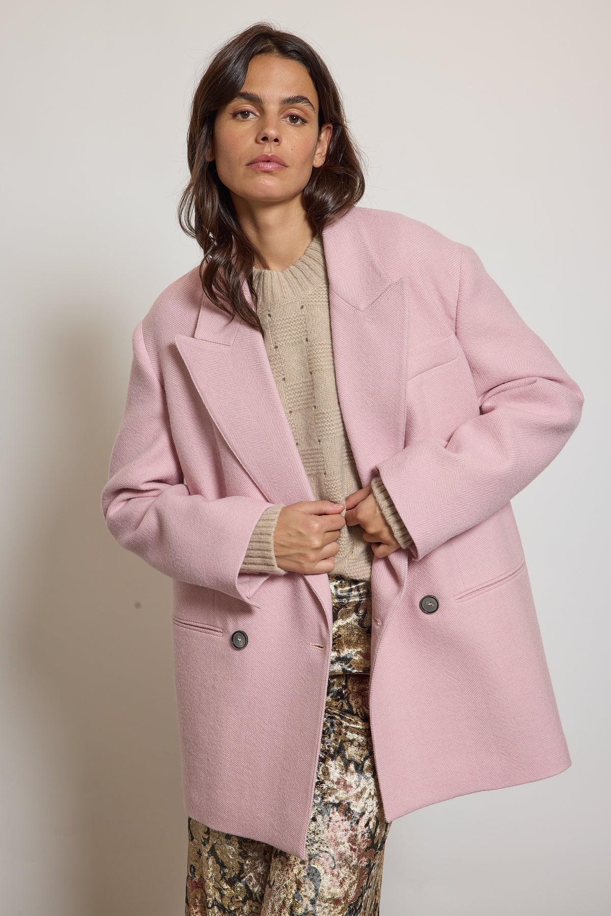 CROSSED JACKET PINK