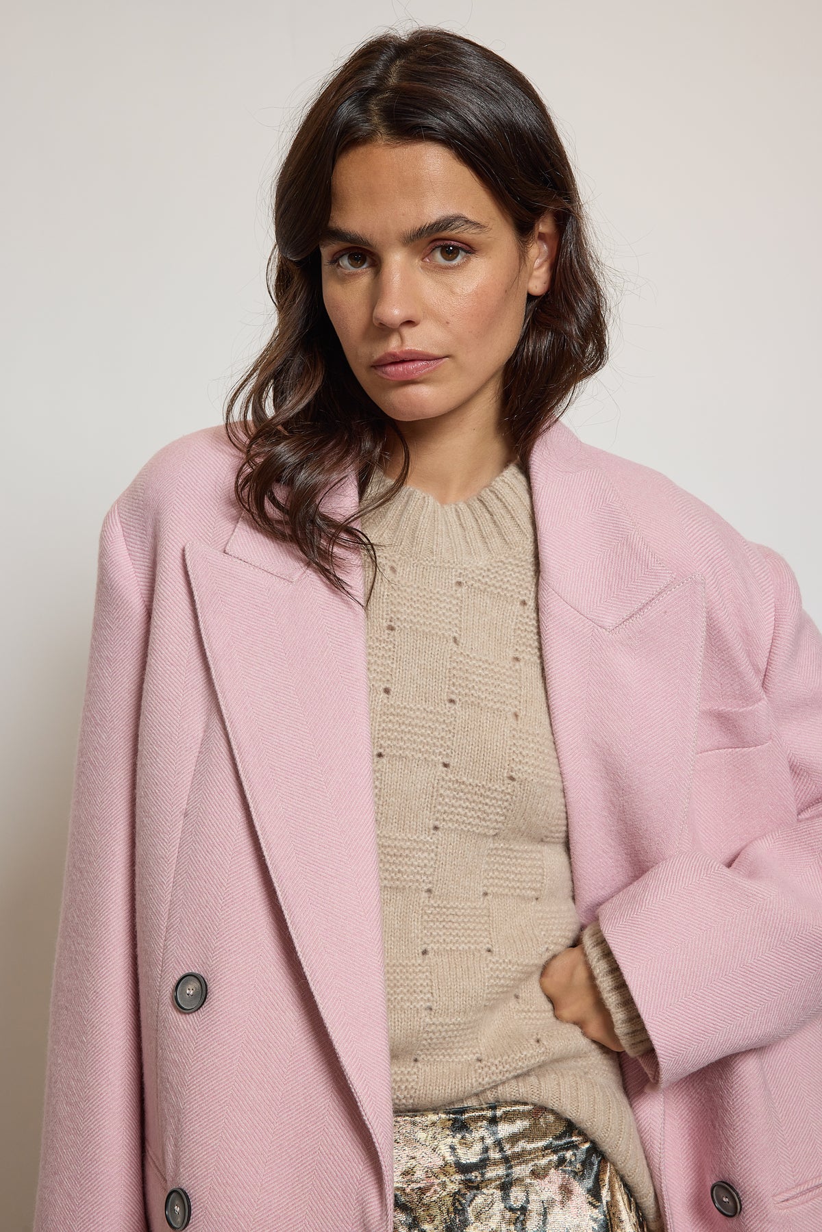 CROSSED JACKET PINK