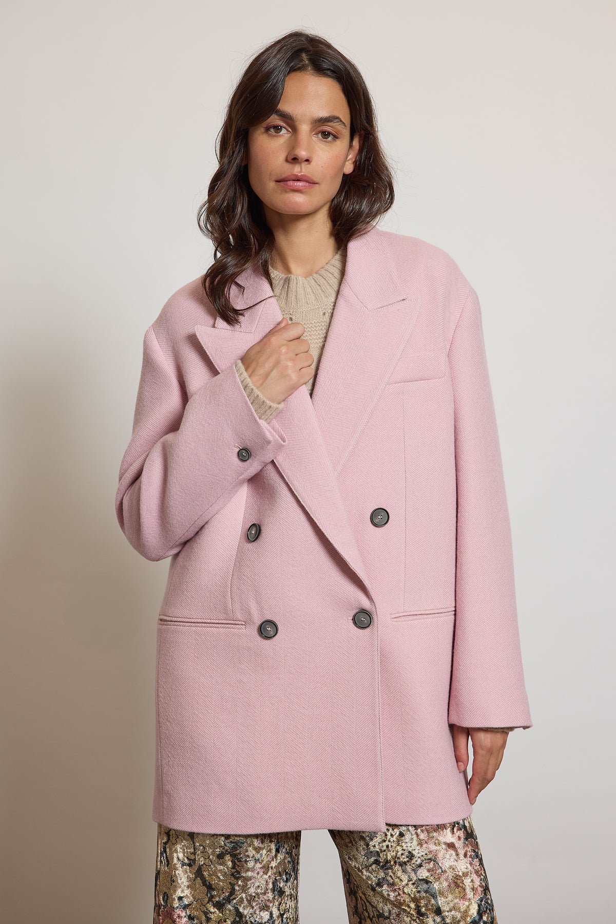 CROSSED JACKET PINK