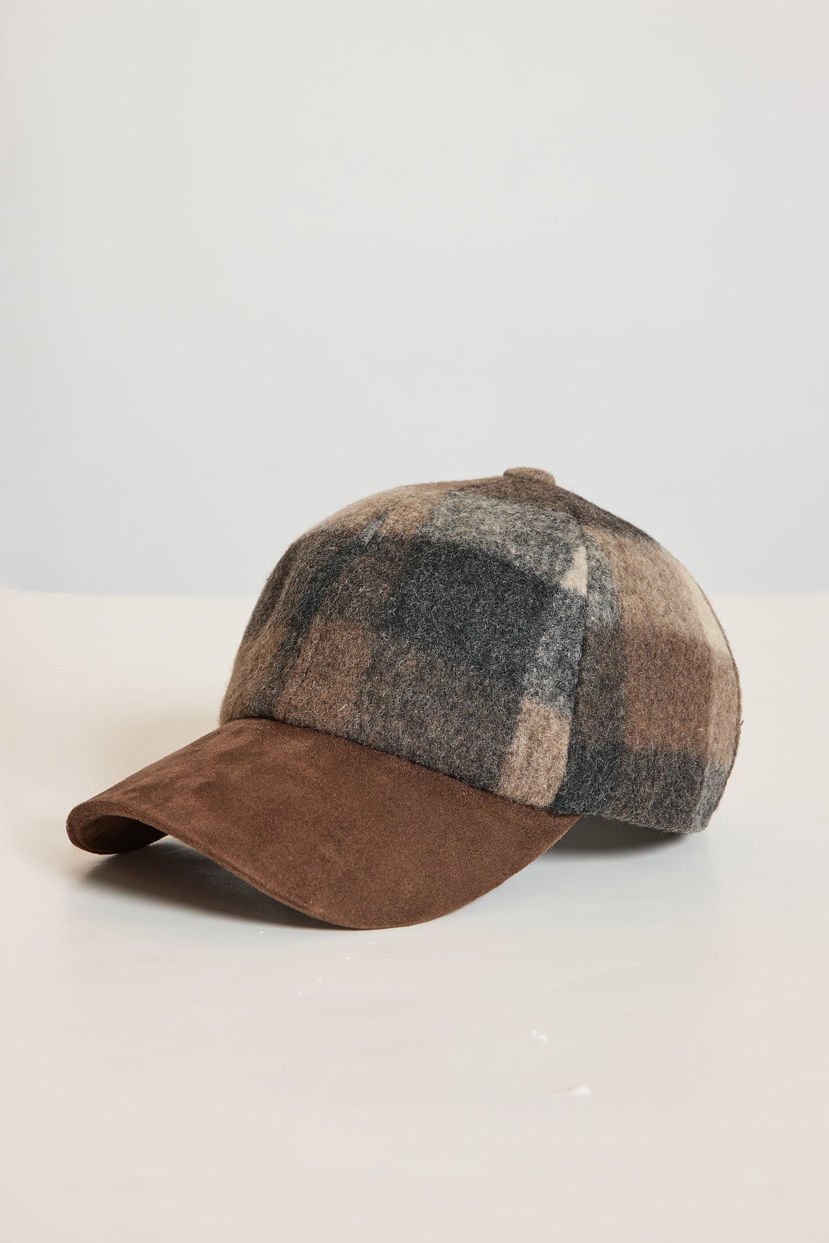 CASQUETTE LAINE BOUILLIE CARREAUX