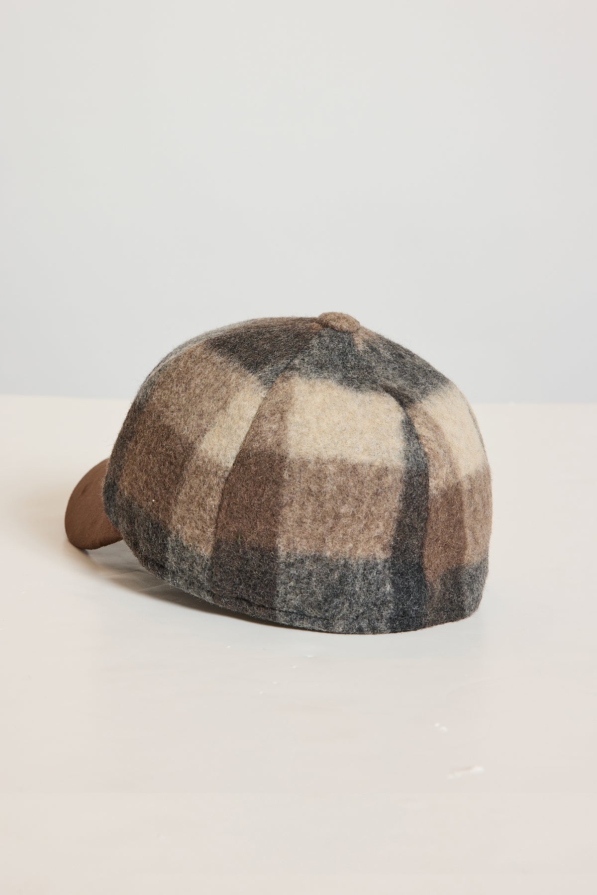 CASQUETTE LAINE BOUILLIE CARREAUX