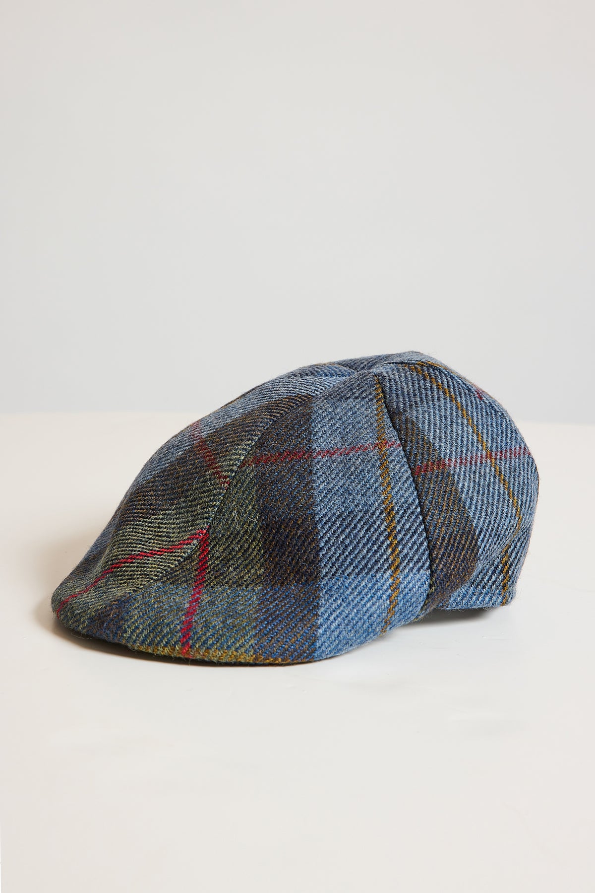CASQUETTE PLATE LAINE TARTAN