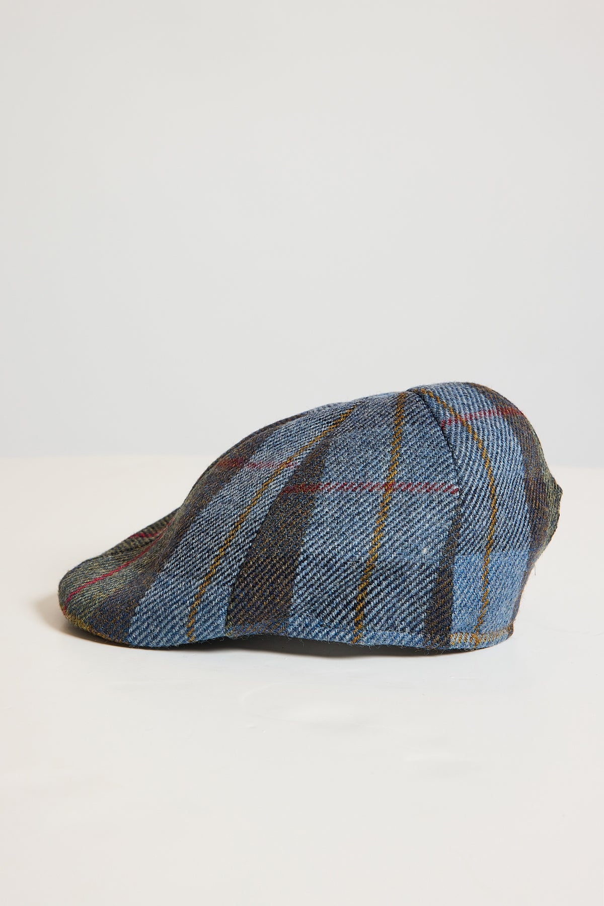 CASQUETTE PLATE LAINE TARTAN