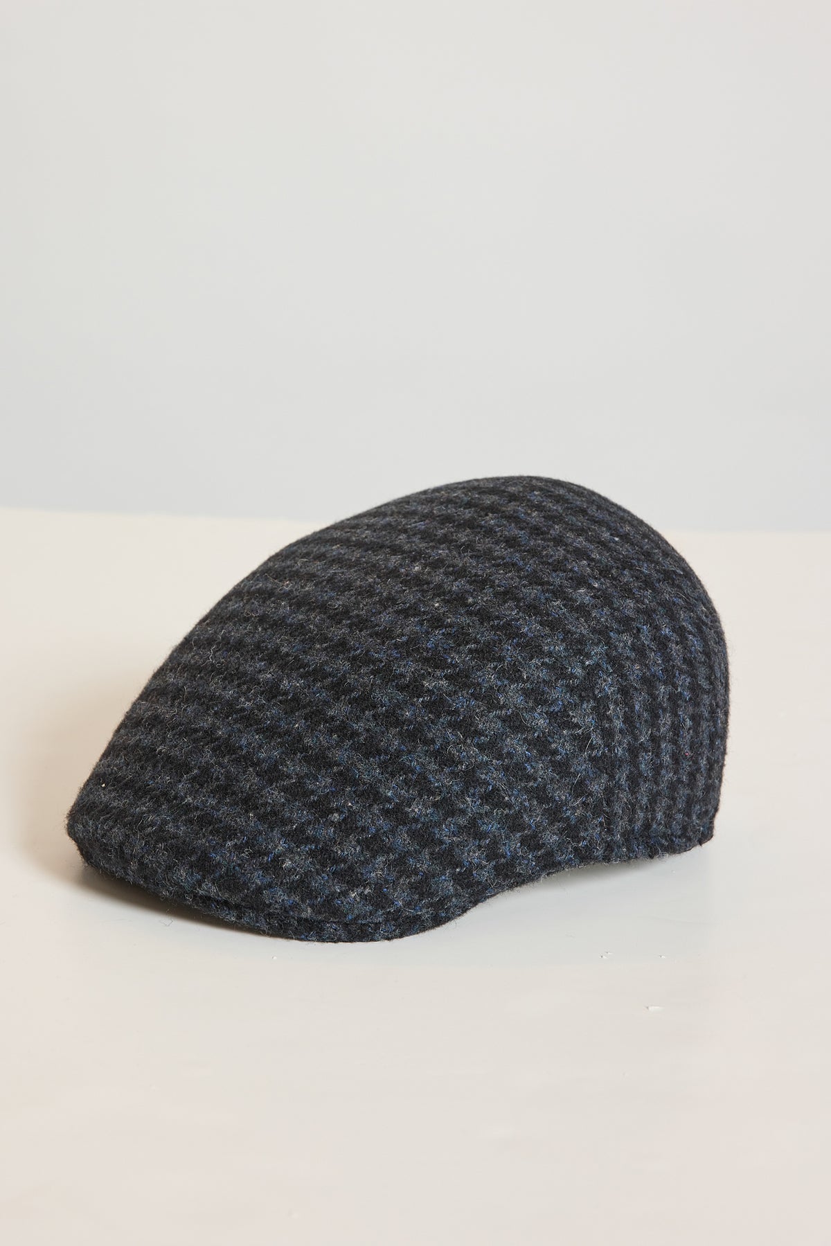 CASQUETTE PLATE LAINE BLEU