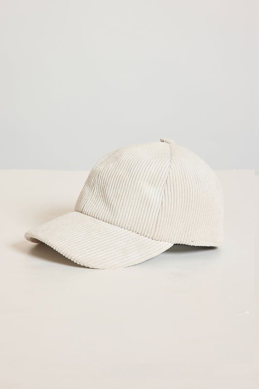 CORDUROY CAP OFF WHITE