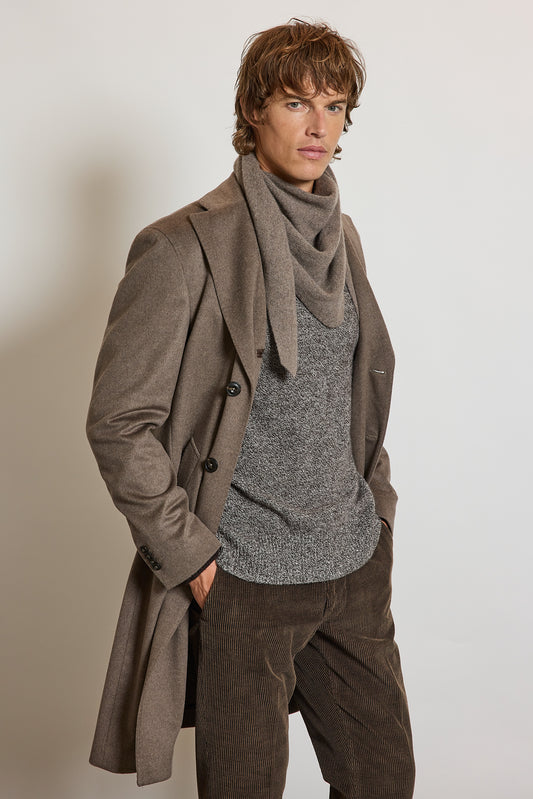 MANTEAU EN LAINE & CACHEMIRE VISON