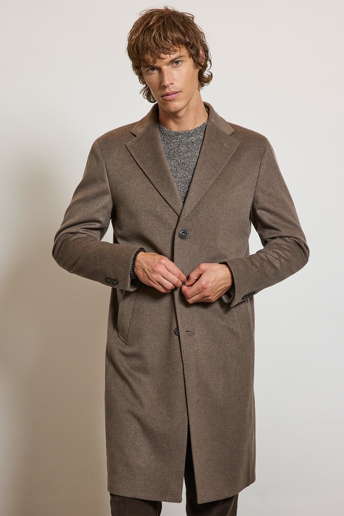 MANTEAU EN LAINE & CACHEMIRE VISON